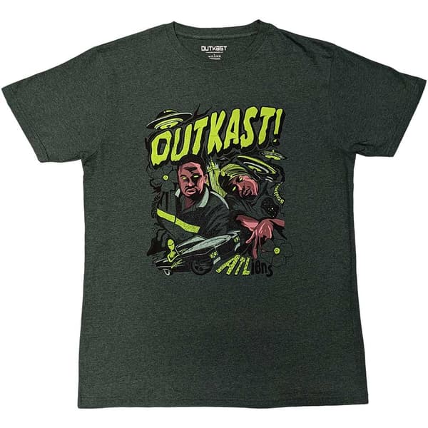 Outkast Unisex T-Shirt: ATLiens (Medium)