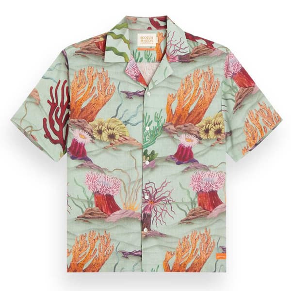 Scotch & Soda 175716 Kortærmet Skjorte Flerfarvet S Mand