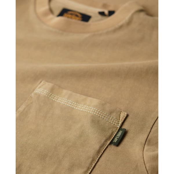 Superdry Contrast Stitch Pocket T-shirt Med Korta ärmar Beige XL Man