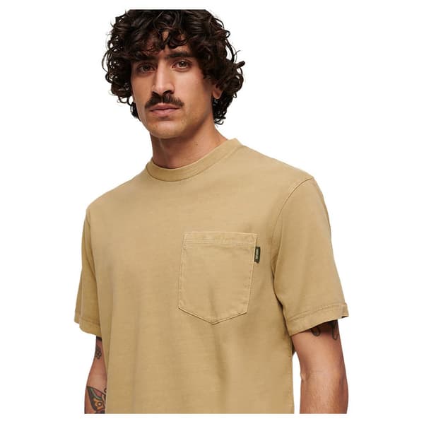 Superdry Contrast Stitch Pocket T-shirt Med Korta ärmar Beige XL Man