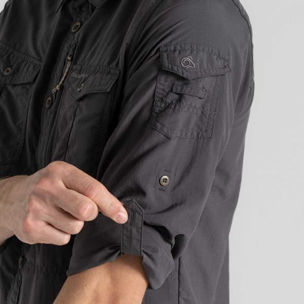 Craghoppers Nosilife Adventure Iii Skjorte Med Lange ærmer Grå 3XL Mand