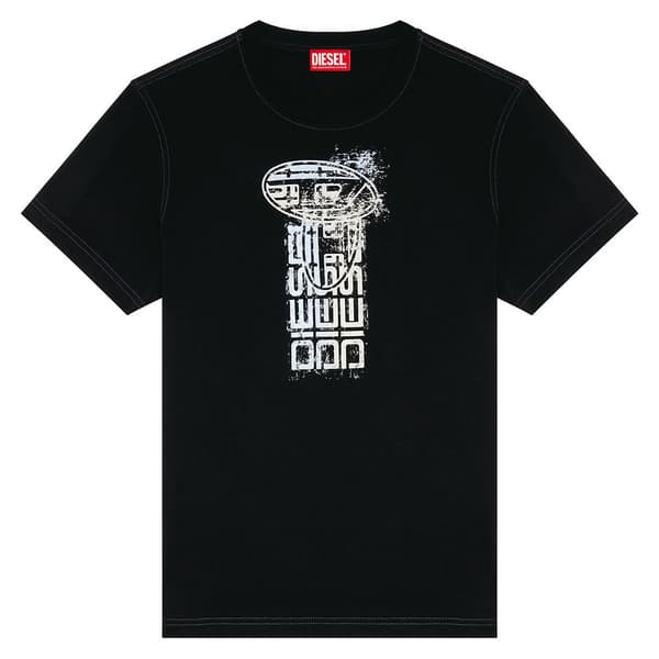 Diesel Diegor K68 T-shirt Med Korta ärmar Svart S Man