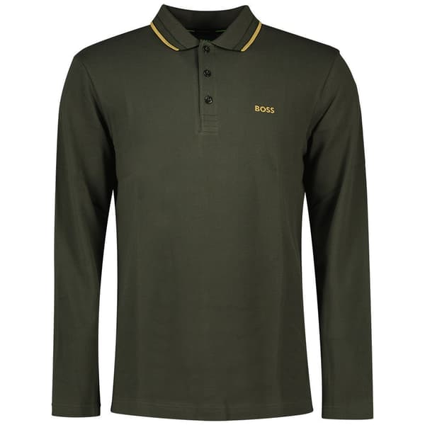 Boss Plisy 10241663 Kortärmad Polotröja Grönt XL Man