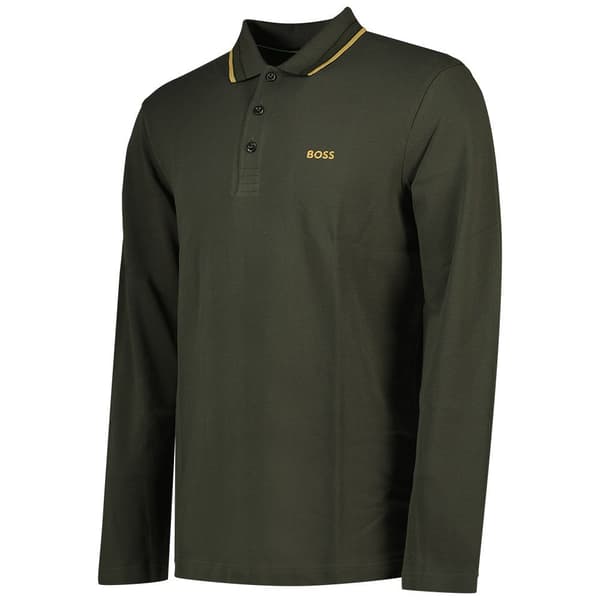 Boss Plisy 10241663 Kortärmad Polotröja Grönt XL Man