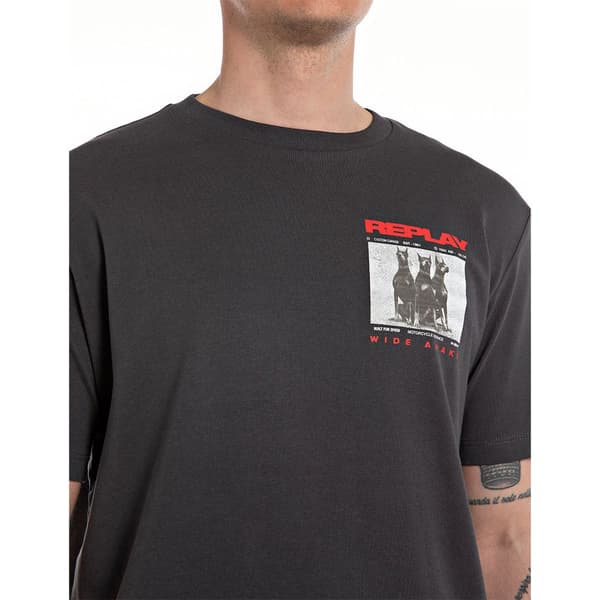 Replay M6766 .000.22662 T-shirt Med Korte ærmer Grå M Mand