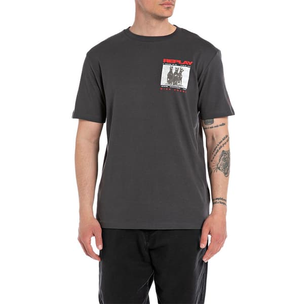 Replay M6766 .000.22662 T-shirt Med Korte ærmer Grå M Mand