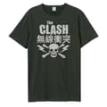 Miniatyrbild 4 av 4: The Clash T Shirt Bolt Band Logo Official Unisex Amplified Vintage Charcoal