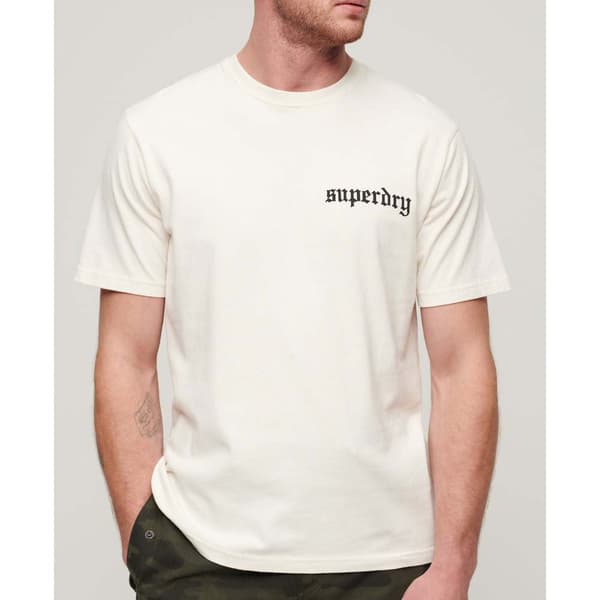 Superdry Tattoo Graphic Loose Lyhythihainen T-paita Beige M Mies