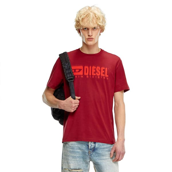 Diesel T Adjust Q7 T-shirt Med Korte ærmer Rød M Mand
