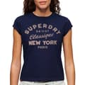 Miniatyrbild 2 av 6: Superdry Indigo Workwear Cap T-shirt Med Korta ärmar Blå S Kvinna