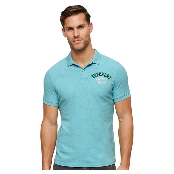 Superdry Vintage Superstate Kortärmad Polotröja Blå L Man