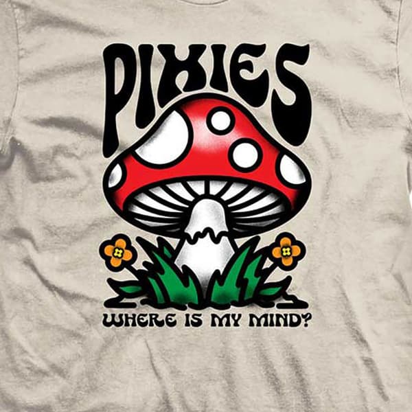 Pixies Mindshroom Band Logo T Shirt