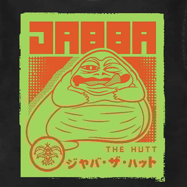 Star Wars Jabba Japanese Logo T Shirt