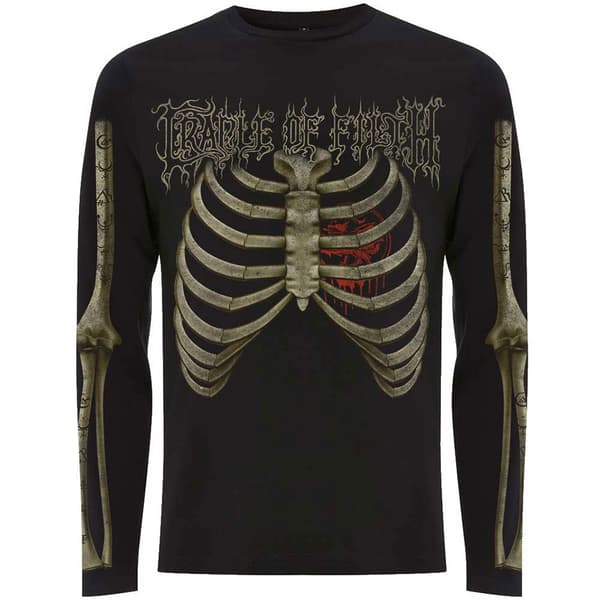 Cradle Of Filth Skeleton Long Sleeve T Shirt