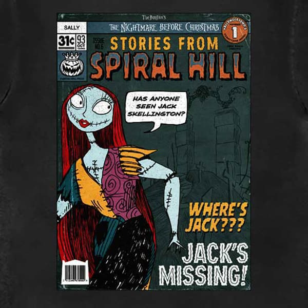 The Nightmare Before Christmas Spiral Hill Sally T Shirt