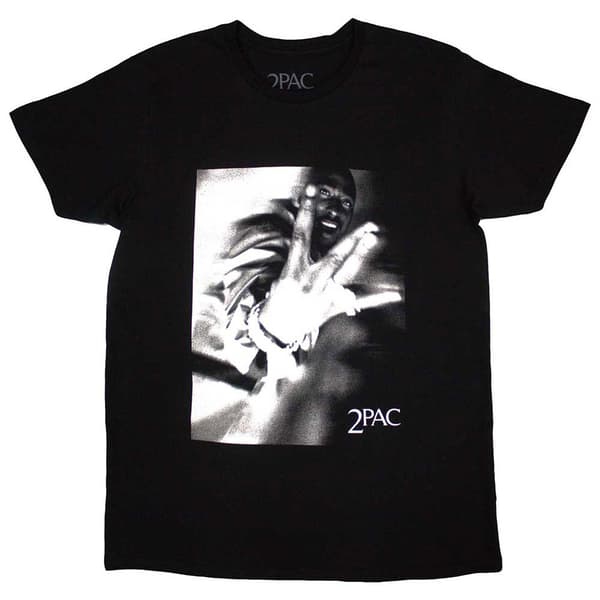 Tupac Fingers Logo T Shirt