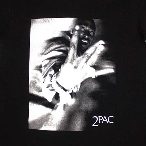 Tupac Fingers Logo T Shirt