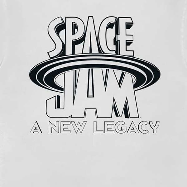 Space Jam Black And White Logo T Shirt