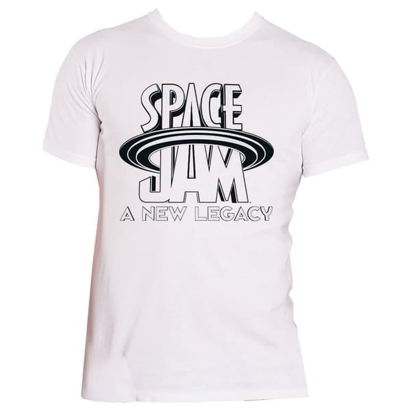 Space Jam Black And White Logo T Shirt