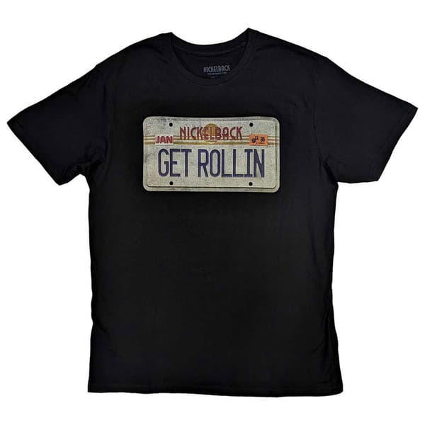 Nickelback License Plate Band Logo T Shirt