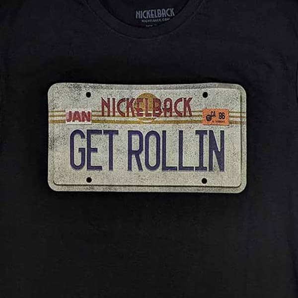Nickelback License Plate Band Logo T Shirt