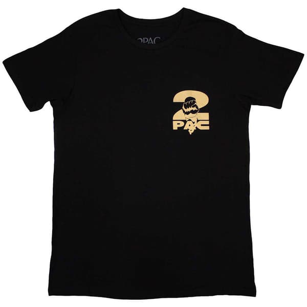 Tupac Platinum Logo T Shirt Black M