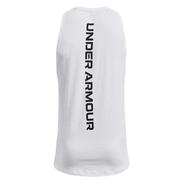 Under Armour Baseline Cotton ärmlös T-shirt Vit L Man