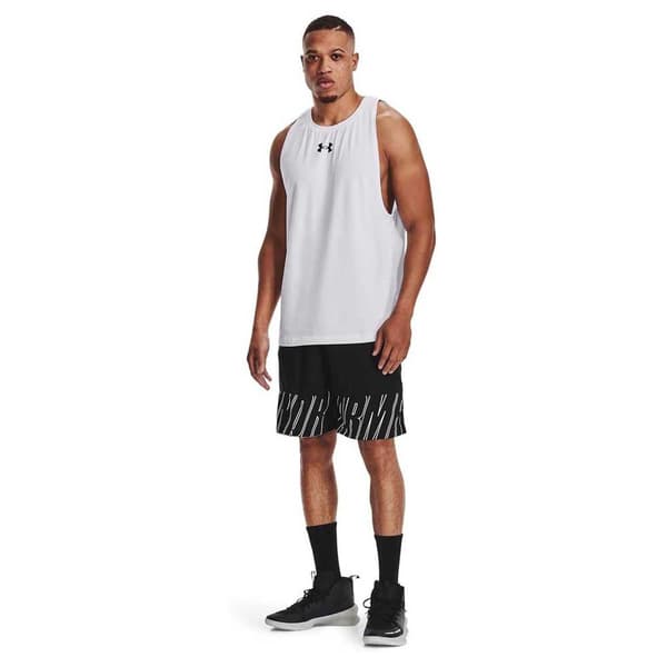 Under Armour Baseline Cotton ärmlös T-shirt Vit L Man
