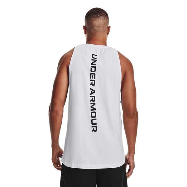 Under Armour Baseline Cotton ärmlös T-shirt Vit L Man