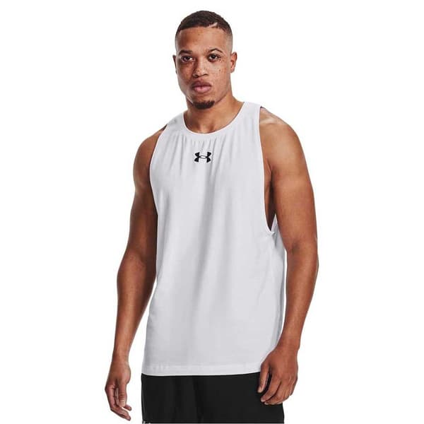 Under Armour Baseline Cotton ärmlös T-shirt Vit L Man