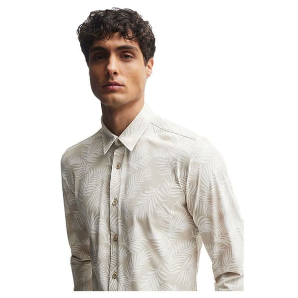Boss P Roan Kent C1 233 10259301 Skjorte Med Lange ærmer Beige XL Mand