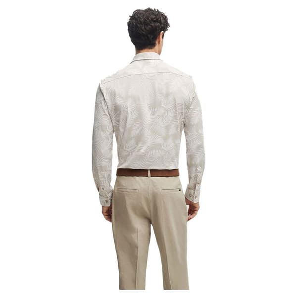 Boss P Roan Kent C1 233 10259301 Skjorte Med Lange ærmer Beige XL Mand