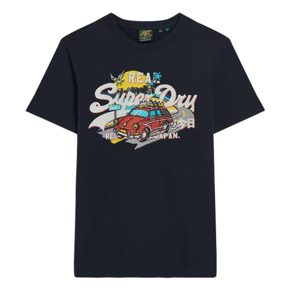 Superdry La Vl Graphic T-shirt Med Korta ärmar Svart XL Man