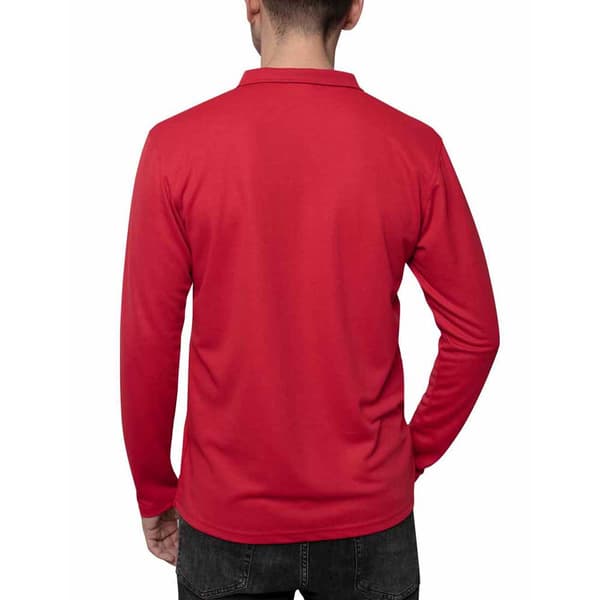 Iq-uv Uv 50+ Polo Med Lange ærmer Rød 2XL