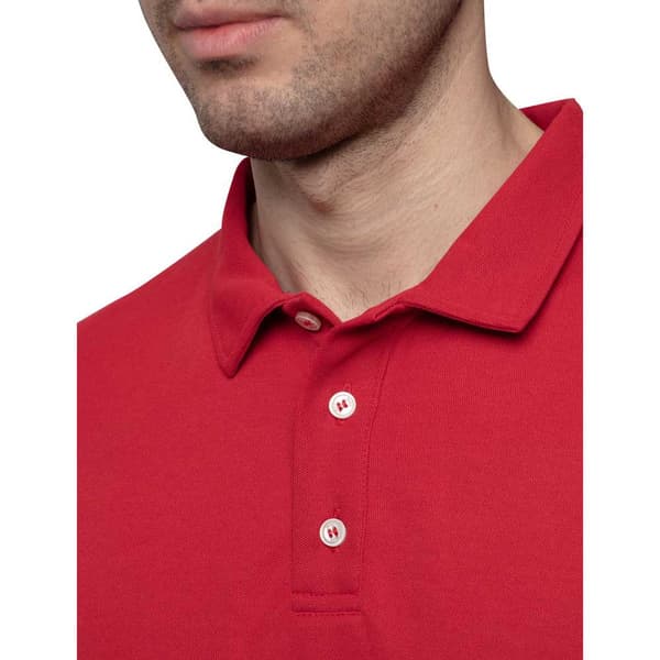 Iq-uv Uv 50+ Polo Med Lange ærmer Rød 2XL
