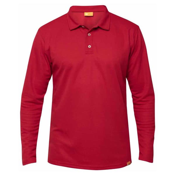 Iq-uv Uv 50+ Polo Med Lange ærmer Rød 2XL