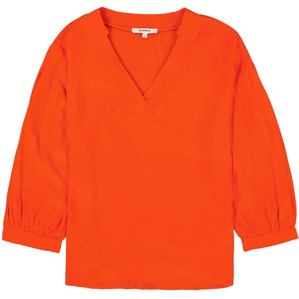 Garcia Långärmad Blus N40232 Röd M Kvinna