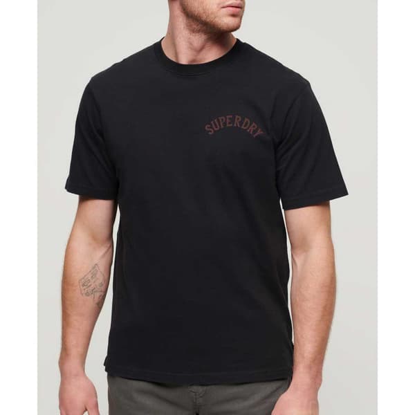Superdry Tattoo Graphic Loose T-shirt Med Korta ärmar Svart L Man