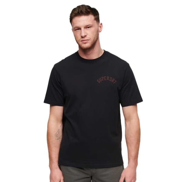 Superdry Tattoo Graphic Loose T-shirt Med Korta ärmar Svart L Man