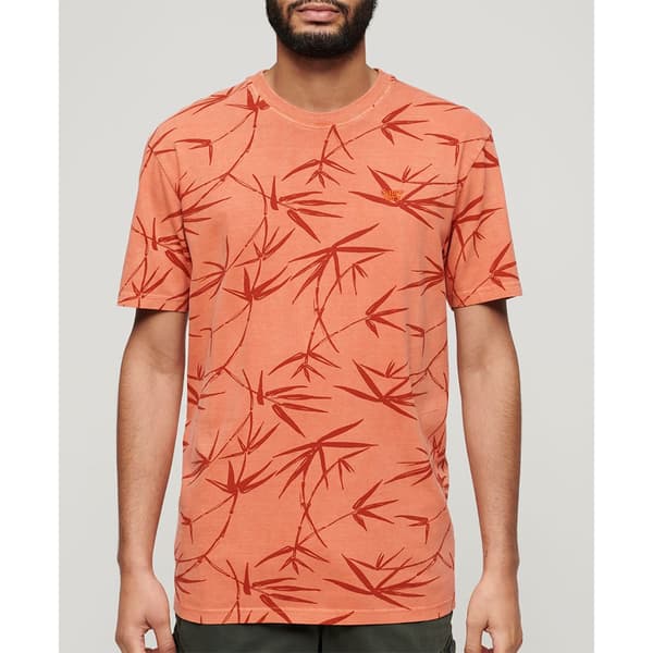 Superdry Vintage Overdye Printed Lyhythihainen T-paita Oranssi XL Mies