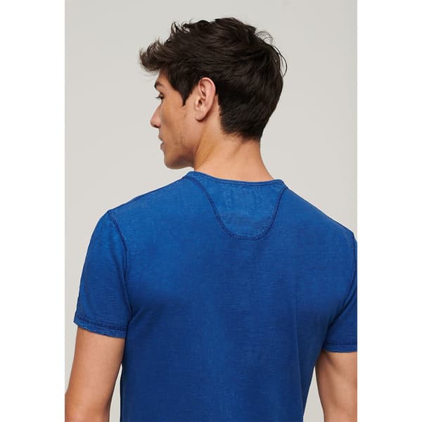 Superdry Grandad T-shirt Med Korta ärmar Blå M Man