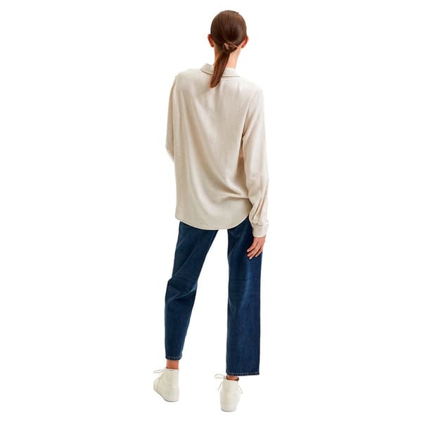 Selected Långärmad Tröja Viva Beige 38 Kvinna