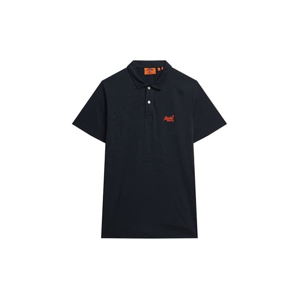 Superdry Essential Logo Neon Lyhythihainen Pikeepaita Sininen 2XL Mies
