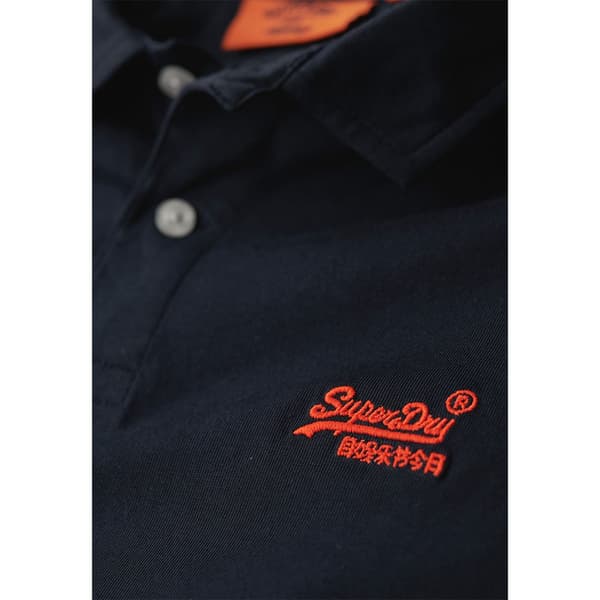 Superdry Essential Logo Neon Lyhythihainen Pikeepaita Sininen 2XL Mies
