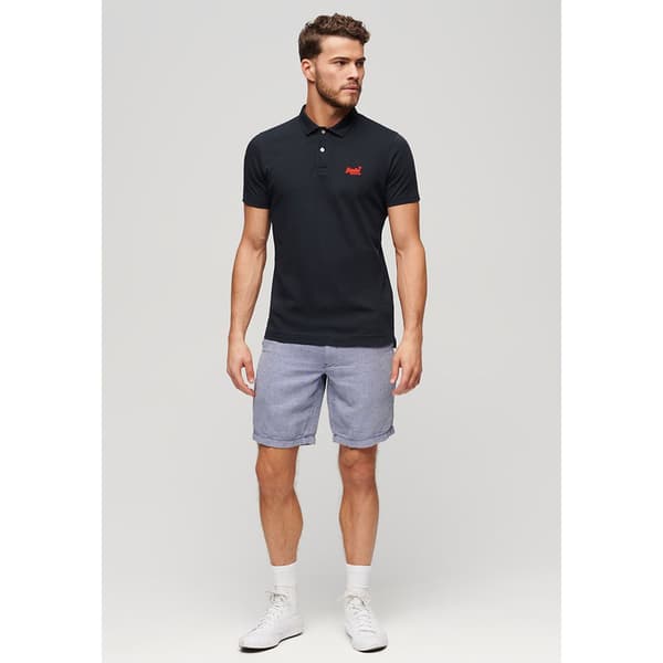 Superdry Essential Logo Neon Kortärmad Polotröja Blå XL Man
