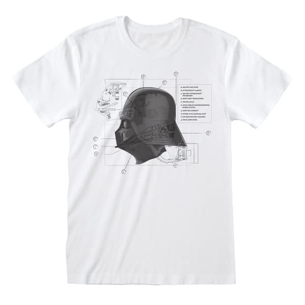 Star Wars - Mask Diagram  T-shirt - Large