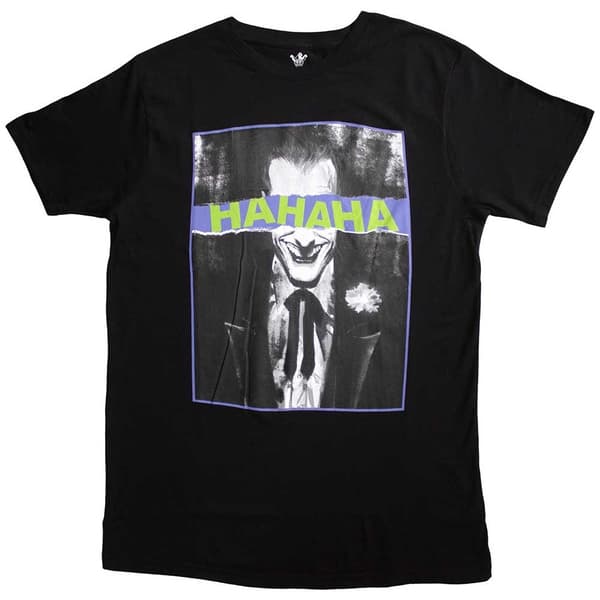 DC Comics Unisex T-Shirt: Joker Hahaha Eyes (X-Large)