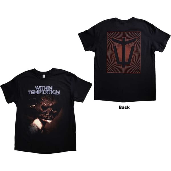 Within Temptation Unisex T-Shirt: Bleed Out Single (Back Print) (Large)