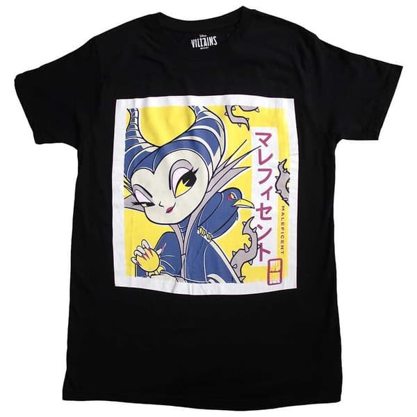 Maleficent Unisex T-Shirt: Sleeping Beauty Maleficent Japanese (Small)