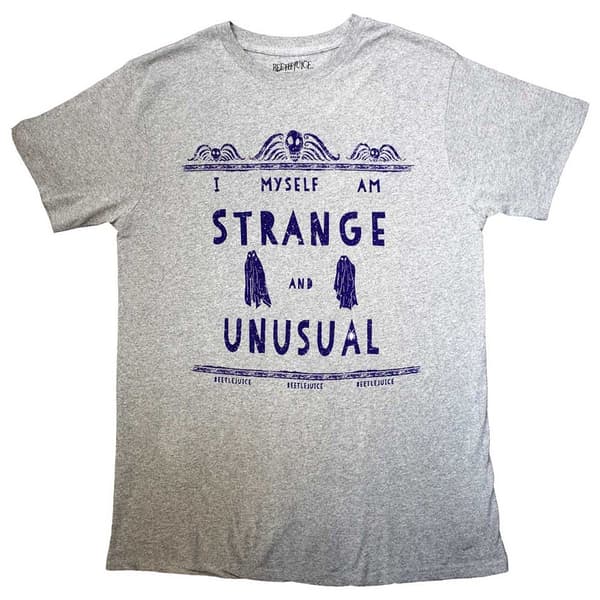 Beetlejuice Unisex T-Shirt: Strange & Unusual (X-Large)